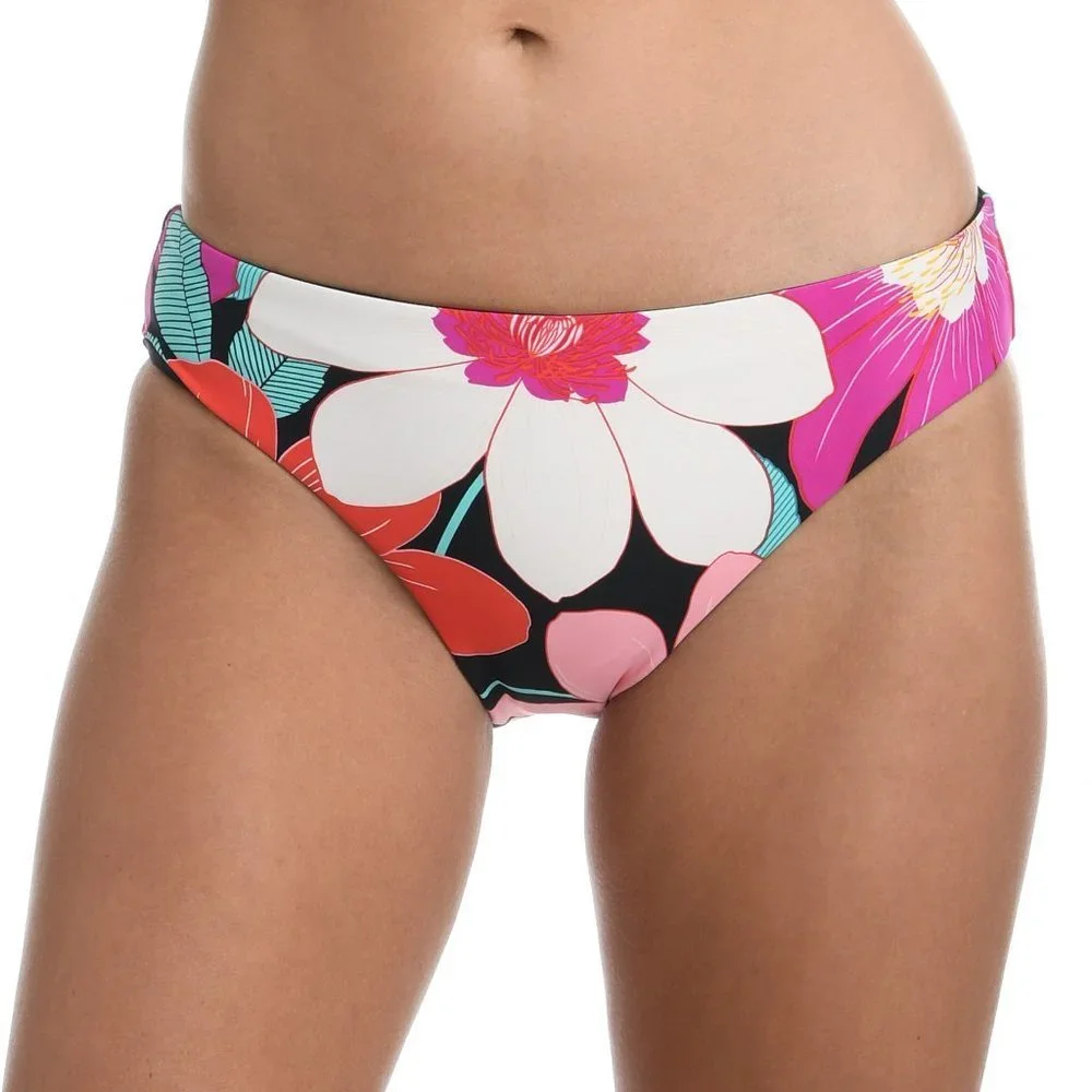 La Blanca In Full Bloom Reversible Side Shirred Hipster Bikini Bottoms 12 - Picture 1 of 10